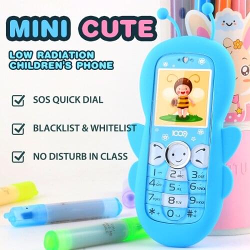Free Case Lovely Student Bar Cellphone SOS SMS Help Quick Dial Blacklist Magic Voice Mini Cute Low Radiation Children Phone