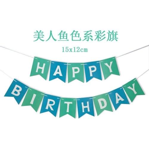 Paper Bunting Garland Banners Flags Happy Birthday Banner Boys Girl Baby Shower Decoration Wedding Birthday Party Supplies Decor