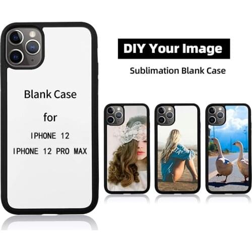 TOP 2D Sublimation Blank phone cover rubber TPU+PC printing case for iphone XR 7 8 11 12 mini pro xs xs max heat transfer