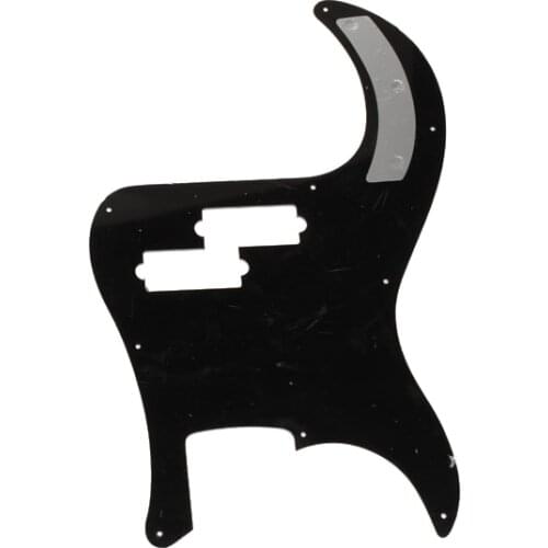 Black 3 Ply 9 Holes Pickguard PVC Anti-scratch For Precision Bass Guitar Parts