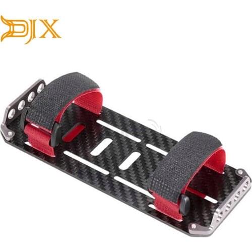DJX Carbon Fiber Battery Mounting Plate Tray for 1/10 RC Crawler Car Axial SCX10