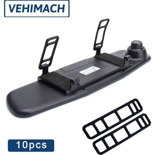 10pcs Dash Cam Fixing Strap Car Rearview DVR Mirror Belt Buckle Bandage Dash Cam Bracket Silicone Holder Auto Fixed Band Line