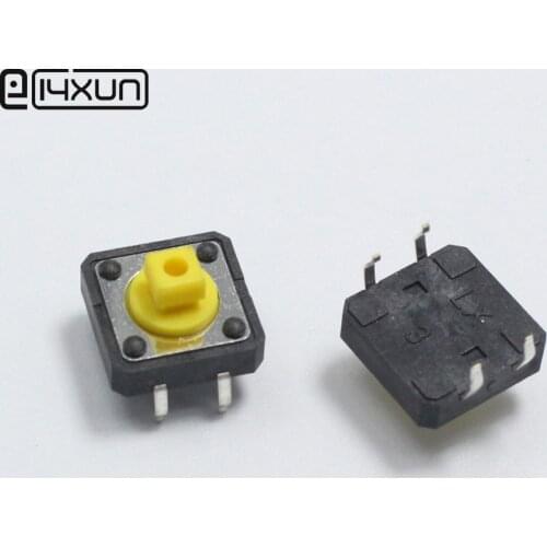 10pcs 12*12*7.3mm 4pin Tactile Tact Mini Push Button Switch 12x12x7.3mm 4p SMT Vertical Micro Switch