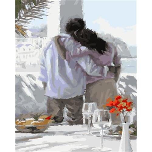 DRAWJOY Figure Painting Framed Picture DIY Painting By Numbers Painting And Calligraphy Canvas Oil Painting For Living Room