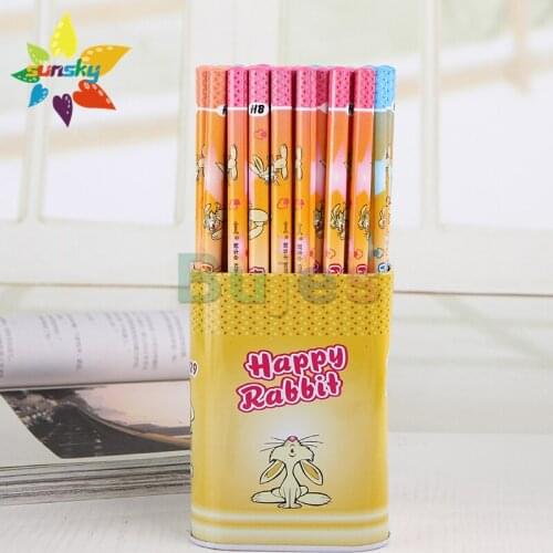 Chunghwa Art pencil set HB pencil in iron barrel 80PCS childrens and students' pencils Skech pencil art supplies