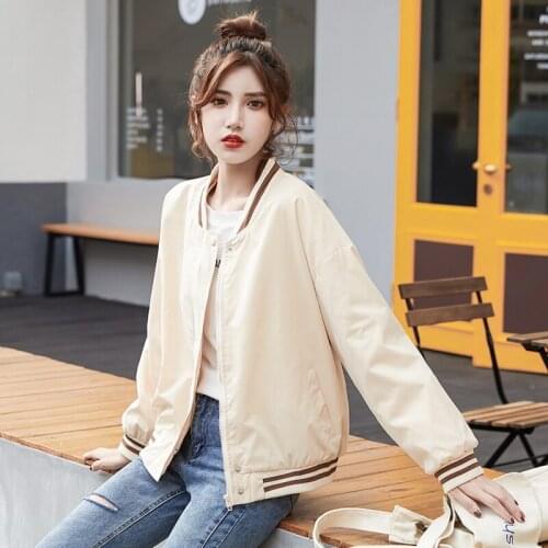 2020 NEW women jacket Autumn winter Pilot Jacket Casual Baseball Jackets Coats Elegant Outwear Jacket Bomber Coat