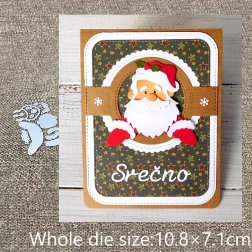 New Design Craft Metal stencil mold Cutting Dies Santa Claus decoration scrapbook die cuts Album Paper Card Craft Embossing