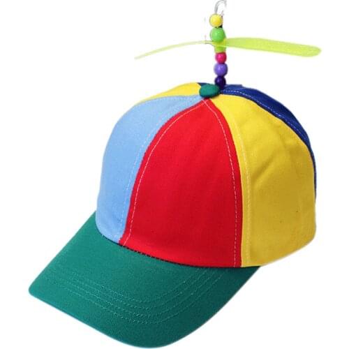 Adult Propeller Beanie Hat Clown Costume Baseball Copter Helicopter Ball Cap