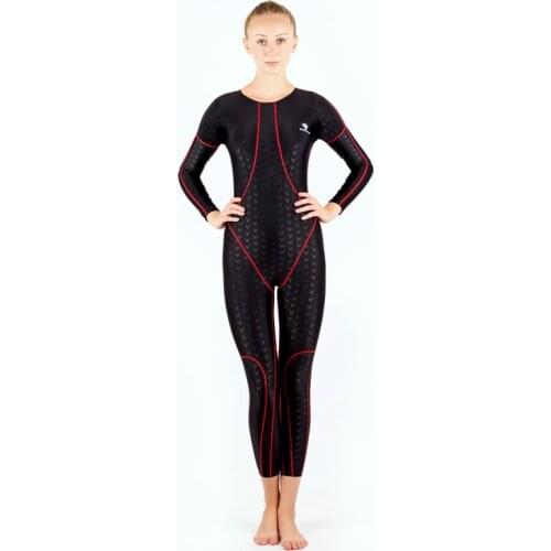 Ladys Full Body Professional One Piece WaterPoof Racing SwimSuit Training Competitive Sport SwimWear For Men Bathing BodySuit