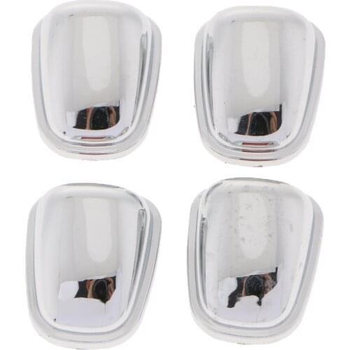 4 Pack Automobiles & Motorcycles ABS Chrome Screen Washer Wiper Water Spray Nozzle Cover Cap for EcoSport