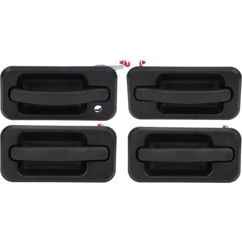 4Pcs Exterior Outside Door Handle Set for 2003-2009 Hummer H2 Black Textured 131609870457 15104792 10360326