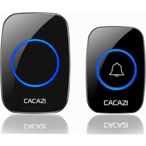 Home Wireless Doorbell Smart LED Light Calling Bell 300M Remote Battery Button 60 Chimes 5 Volume US EU Plug