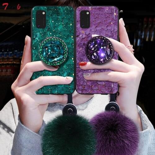 Glitter Diamond Lanyard Bracket Case For Samsung Galaxy A51 A71 A31 A41 A01 A11 A21 A21S A12 A32 A42 A52 A72 5G A81 A91 Cover