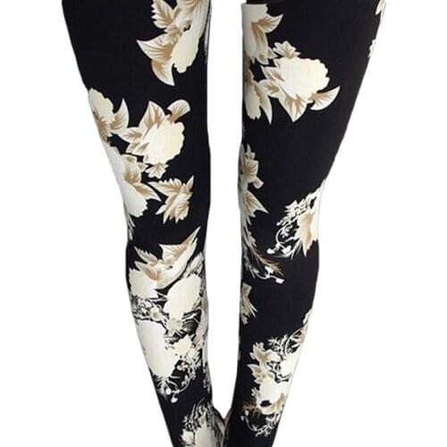 Flower Graphic Sport Yoga Legging Womens Fitness Training Exercise Joga Pants Workout Gym Jogging Jersey Ladies Yoga Clothing