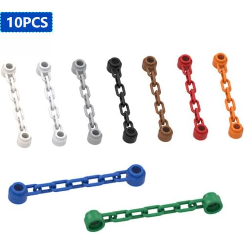 10pcs Bricks MOC 92338 1x6 chain Compatible Assembles Particles For Building Blocks Parts DIY Educational Parts Toys