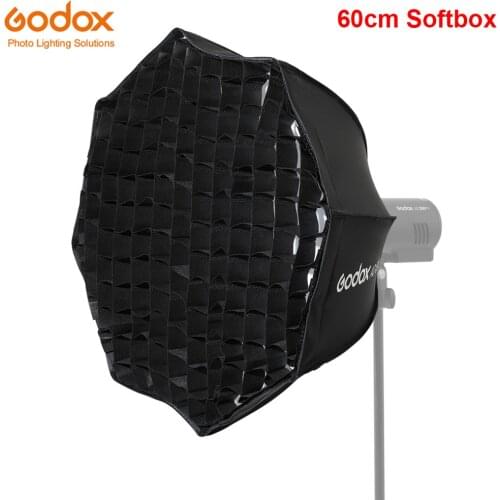 Godox AD-S60S 60cm Silver Deep Parabolic Softbox with Honeycomb Grid Godox Mount for AD300Pro ML60 LED Video Light
