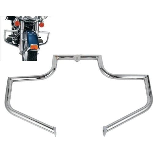 Motorcycle Chrome Engine Guard Crash Bar Highway For Harley Heritage FLSTC FLSTF Softail Classic Fat Boy Deluxe