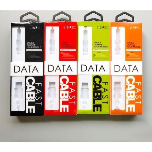 KJ-716 PVC Box Package With PVC Blister Tray for Samsung NOTE 9 USB Charger data line packing Retail Boxes Packaging 190*66*25MM