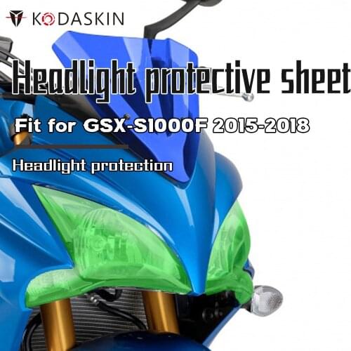 KODASKIN Motorcycle Accessories Headlight Screen Protection Cover Headlight Guard For SUZUKI GSX S1000F gsxs1000f 2015 - 2018