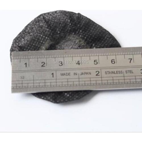 Linhuipad 6cm Black Nonwoven Sanitary Headphone Covers Disposable Nonwoven Headphone Cushion Earpiece Covers 500pcs/lot