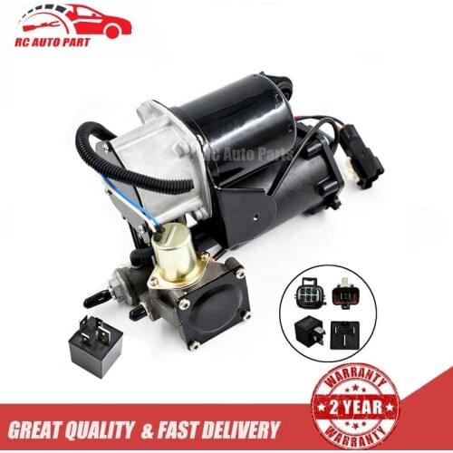 AIR COMPRESSOR PUMP+RELAY FOR LAND ROVER RANGE ROVER SPORT LR3 LR4 LR023964 NEW