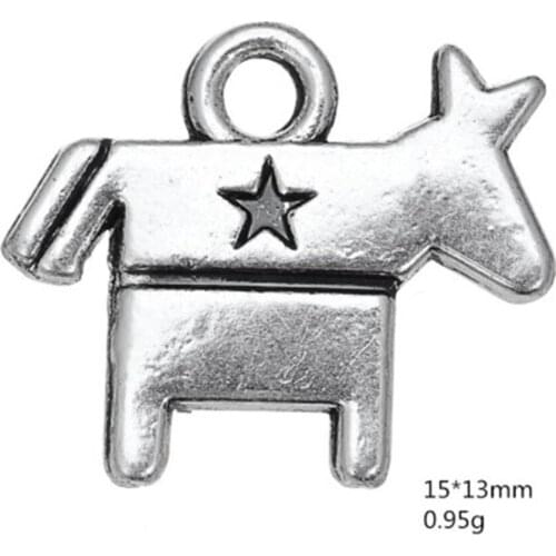 NEW 2021 Democrat symbol Donkey hot sales charms for necklace