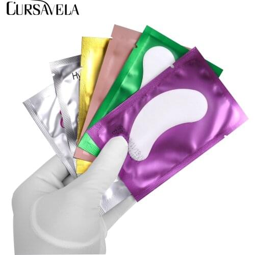 Cursavela Eye Pads Patches Eyelash Extension Under Eyelash Paper Stickers Patches Application Eyelashes Isolation Stickers