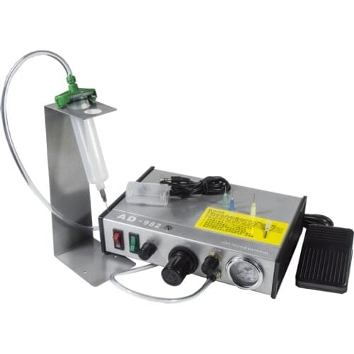 Pneumatic glue dispensing machine epoxy solder paste dispenser precision adhesive dispensing equipment 110V 220V EU US plug