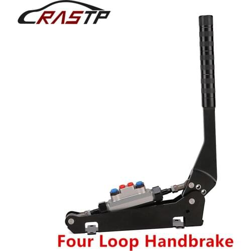 RASTP-0.75 Bore Lever 4 Line Split Diagonal Racing Group Tandem Hydraulic Handbrake RS-HB021