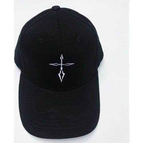 Fate Zero Saber Command Seal Logo Embroidery Adjustable Hat Black Baseball Cap