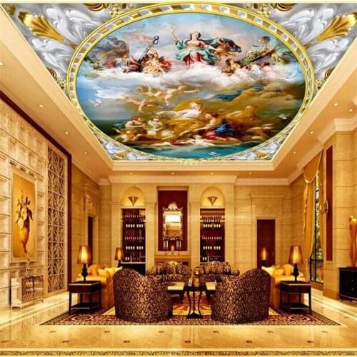 Custom Photo Self Adhesive wallpapers 3d murals God of the Gospel large European character oil painting Zenith papel de parede