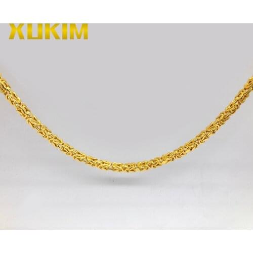 Xukim Jewelry Gold Byzatine Chain kejsarlänk kejsarlank kejsarlånk Gold Silver Byzantine Chain Bracelet Necklace