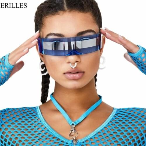 Funny Futuristic Wrap Around Monob Costume Sunglasses Fashion Mask Novelty Glasses Halloween Party Supplies Decoration Goggle