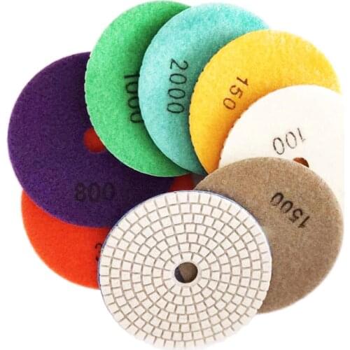 1Pcs 3‘’ 4‘’ Sanding Grinding Disc Wet Diamond Polishing Pads Tile Marble Granite Polisher Flexible Stone Ceramic Hand Tools