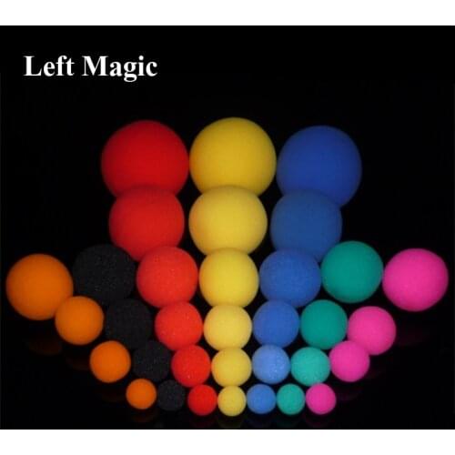 10PCS 4.5cm Finger Sponge Ball ( Red Yellow Blue ) Magic Tricks Classical Magician Illusion Comedy Close-Up Stage Card Magic Acc
