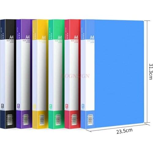 10pcs thickened A4 single clip double clip folder board student board clip information book file test paper clip office supplies