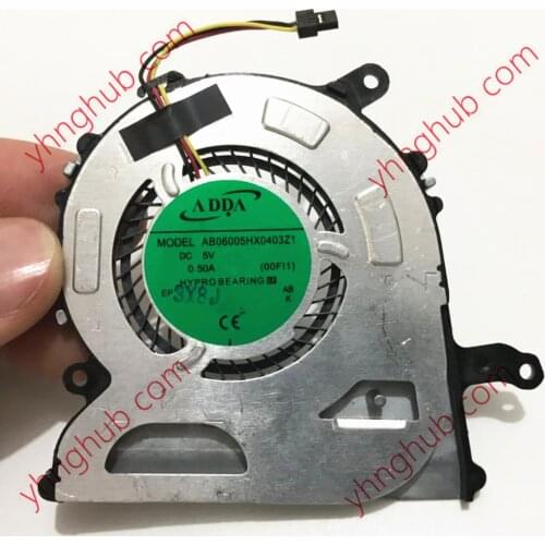ADDA AB06005HX0403Z1 DC 5V 0.50A 3-Wire Server Blower Fan
