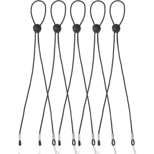 5 Pcs Black White Mask Holder Chain Face Bandanas Adjustable Length Strap Comfortable Around The Neck Rest Ear Saver