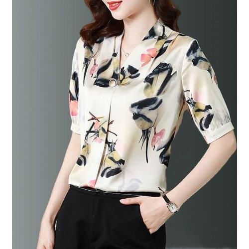 Женские шелковые рубашки BOUSSAC China At AliExpress