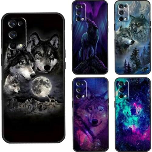 Animal Wolf Galaxy Case For Realme C3 C11 C15 GT Neo Q3 6 7 8 Pro Cover For OnePlus 8 Pro 8T Nord 9 Pro Shell