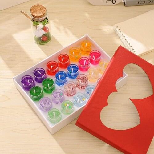 Wedding Birthday Decor Candle Glass Handicraft Furnishing Articles Glass AromatherapyJelly Candles Aromatherapy Candles