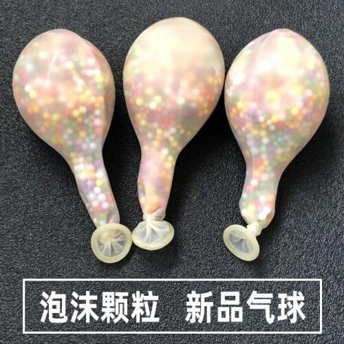 50pcs12 inch 2021 new childrens birthday party supplies decorative foam particles thickened balloons