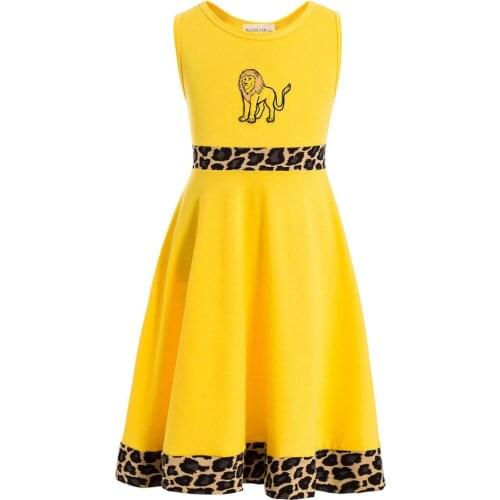 Simba dresses for kids Girls Lion Costume Kids Halloween Fancy Dress Animal Girls' The Lion King Dress Simba Costume