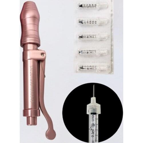 Hyaluronic acid pen Anti Wrinkle Hyaluron Pen Skin Rejuvenation One Set 0.3 ml Pink Hyaluronic Pen Syringe Converter