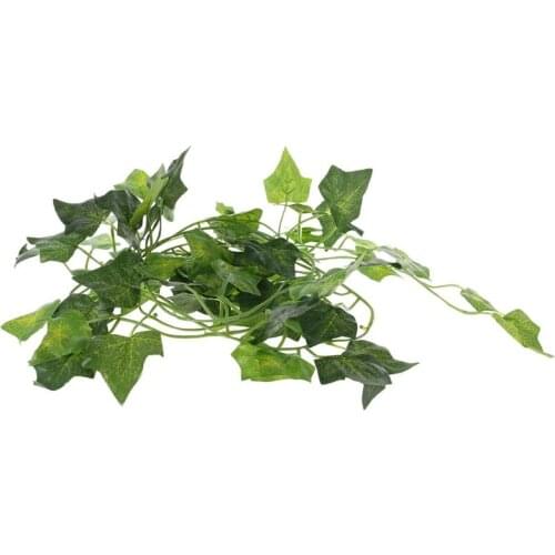 Artificial Vine Reptile Lizards Terrarium Decoration Chameleons Climb Rest Plants Leaves