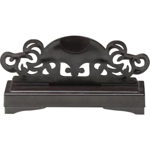 Creative Folding Fan Stand Vintage Round Fan Display Base Decorative Hand Fan Holder Home Office Table Decor