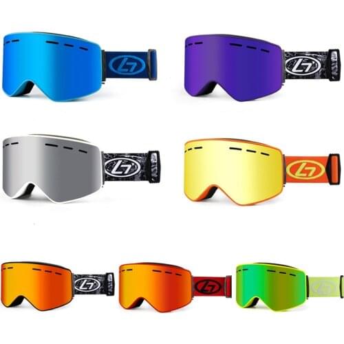 High Definition Skiing Goggles & Magnetic Double Layer Polarized Lens Ski Anti-fog UV400 Snowboard Goggles Men Women Eyewear