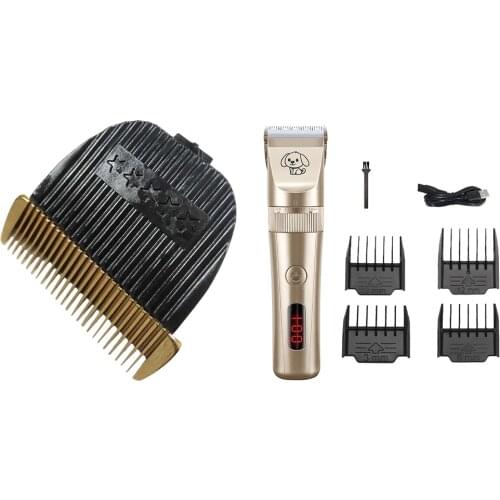 Electrical Dog Hair Trimmer USB Rechargeable Pet Hair Clipper Low-Noise Cordless Cat Hair Remover Grooming Hair Cutter Machine