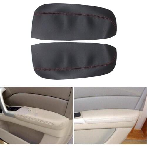 2pcs Car Soft Microfiber Leather Front Door Armrest Panel Cover Interior Trim For Acura RDX 2007 2008 2009 2010 2011 2012