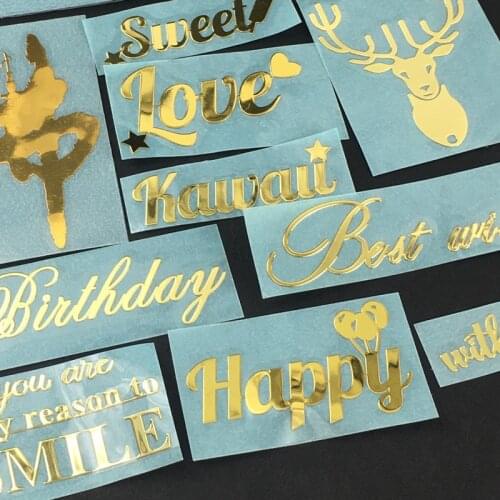 Jewellery Making Supplies Clear Film Stickers for Resin Art Greeting Encouraging Message Sticker Word Embellishments Resin Art